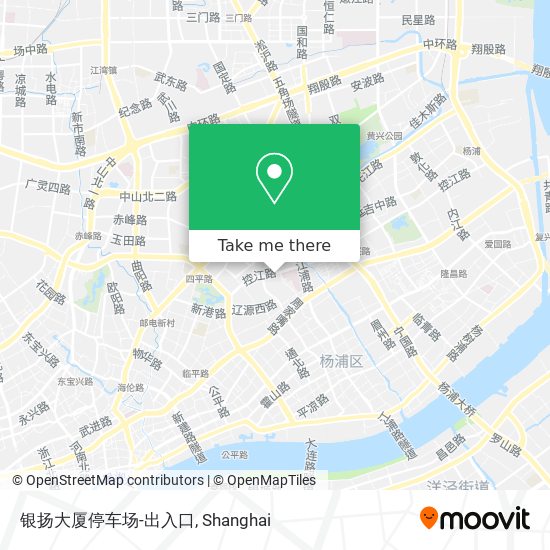 银扬大厦停车场-出入口 map