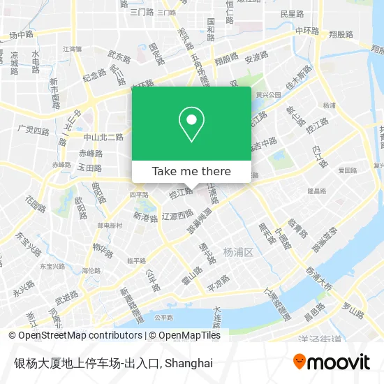 银杨大厦地上停车场-出入口 map