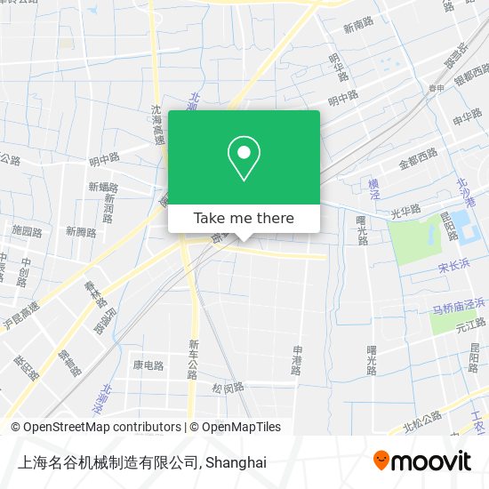 上海名谷机械制造有限公司 map
