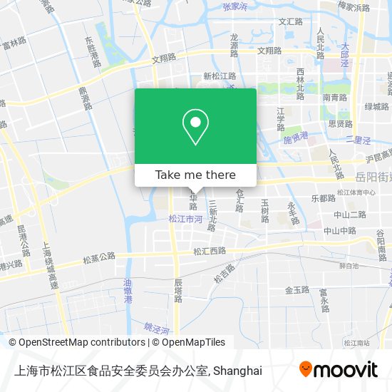上海市松江区食品安全委员会办公室 map