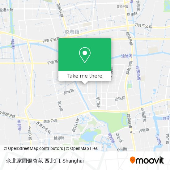 佘北家园银杏苑-西北门 map
