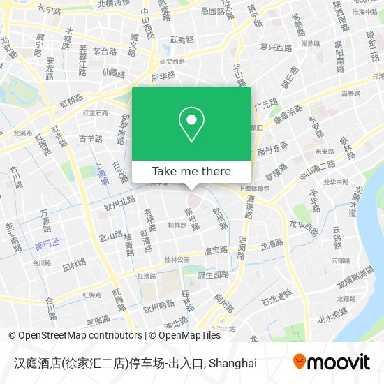 汉庭酒店(徐家汇二店)停车场-出入口 map