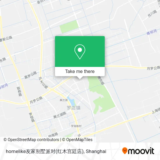 homelike友家别墅派对(红木宫廷店) map