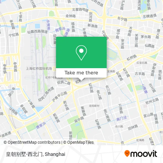 皇朝别墅-西北门 map