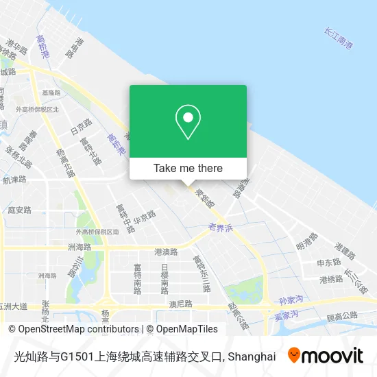 光灿路与G1501上海绕城高速辅路交叉口 map