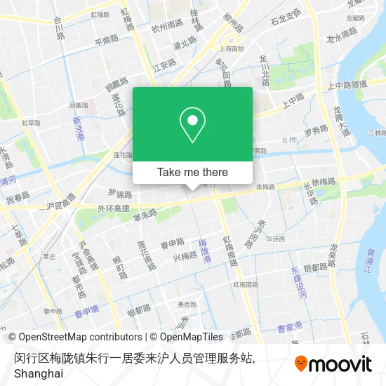 闵行区梅陇镇朱行一居委来沪人员管理服务站 map