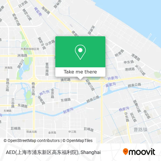 AED(上海市浦东新区高东福利院) map
