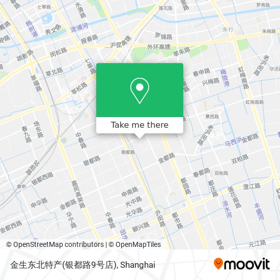 金生东北特产(银都路9号店) map