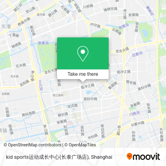 kid sports运动成长中心(长泰广场店) map