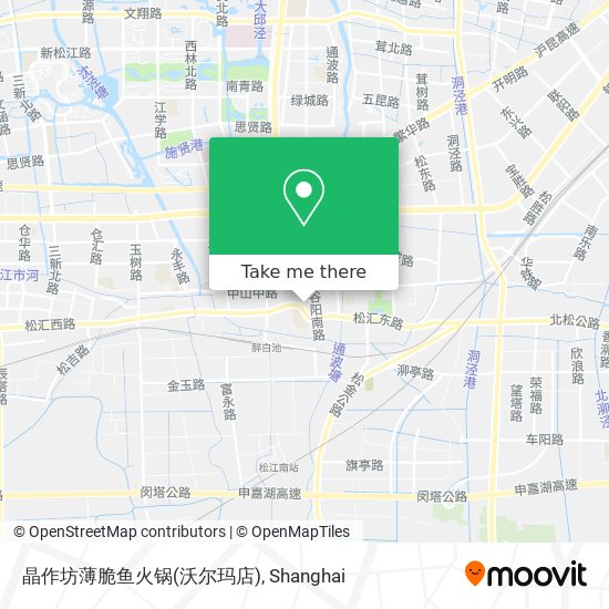 晶作坊薄脆鱼火锅(沃尔玛店) map