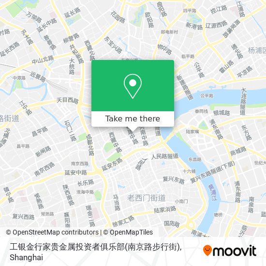 工银金行家贵金属投资者俱乐部(南京路步行街) map