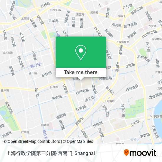 上海行政学院第三分院-西南门 map