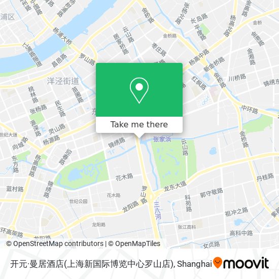 开元·曼居酒店(上海新国际博览中心罗山店) map