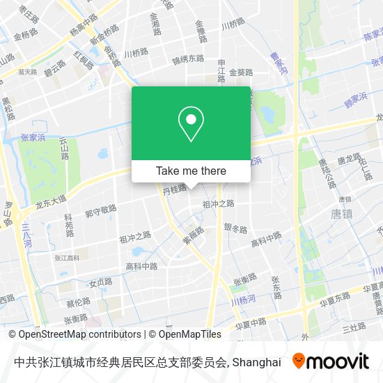 中共张江镇城市经典居民区总支部委员会 map