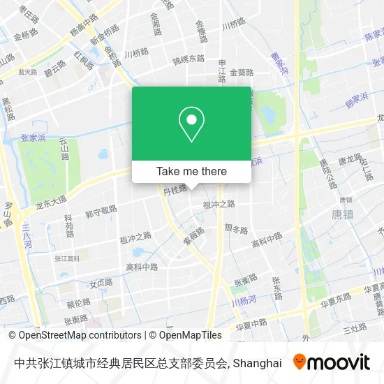 中共张江镇城市经典居民区总支部委员会 map