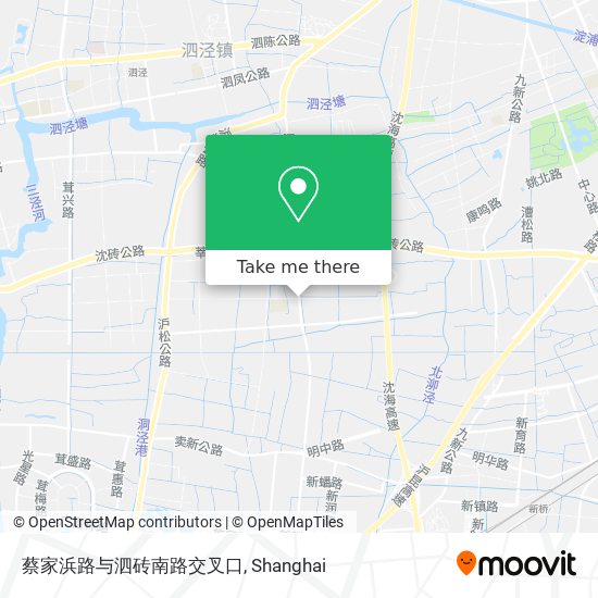 蔡家浜路与泗砖南路交叉口 map