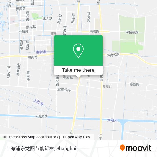 上海浦东龙图节能铝材 map