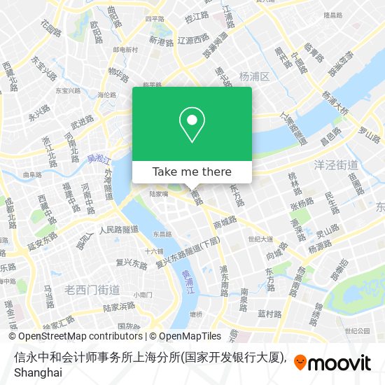 信永中和会计师事务所上海分所(国家开发银行大厦) map