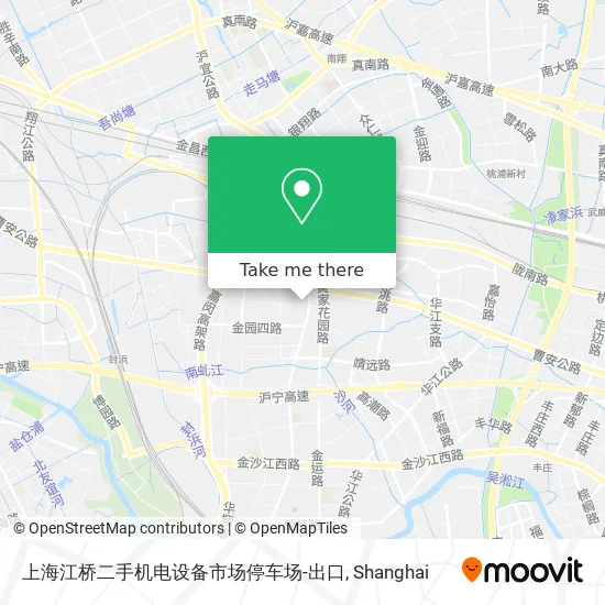 上海江桥二手机电设备市场停车场-出口 map