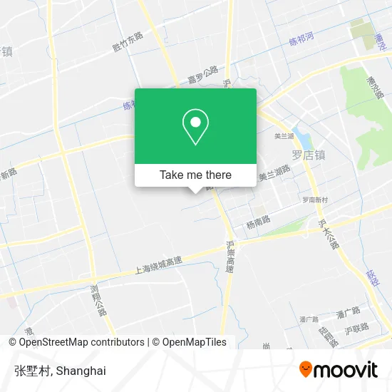 张墅村 map