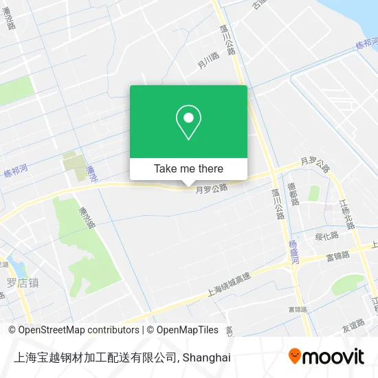 上海宝越钢材加工配送有限公司 map