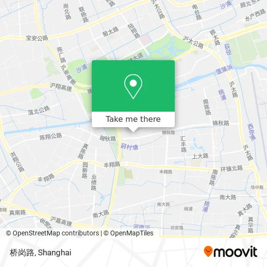 桥岗路 map