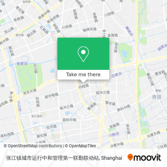 张江镇城市运行中和管理第一联勤联动站 map