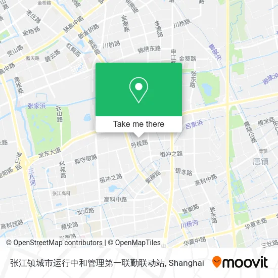 张江镇城市运行中和管理第一联勤联动站 map