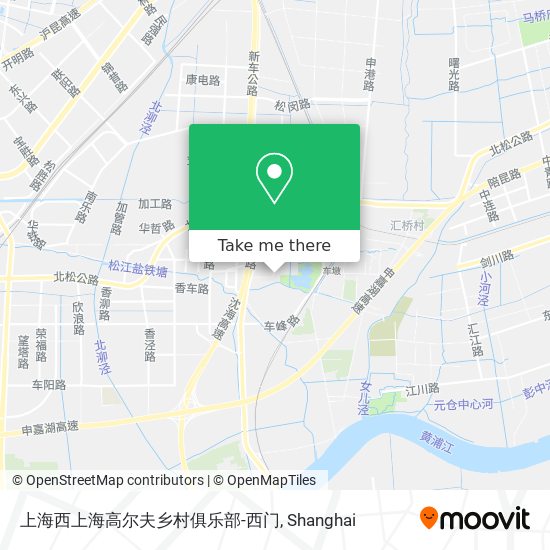 上海西上海高尔夫乡村俱乐部-西门 map