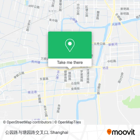 公园路与塘园路交叉口 map