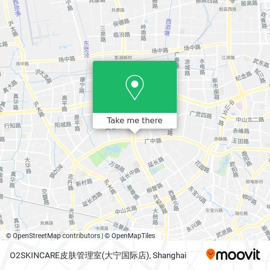 O2SKINCARE皮肤管理室(大宁国际店) map