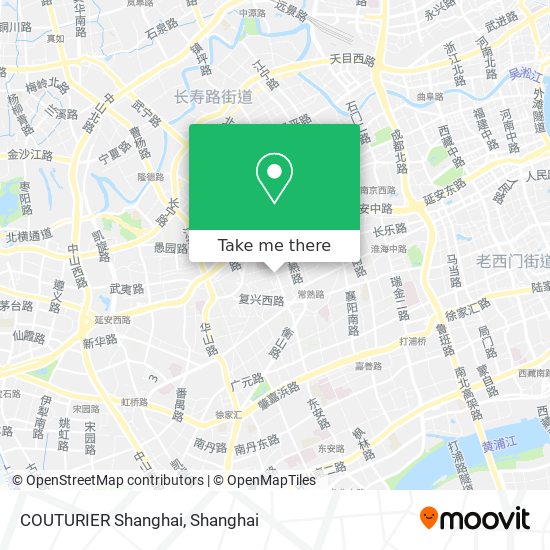 COUTURIER Shanghai map