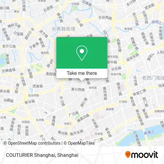 COUTURIER Shanghai map