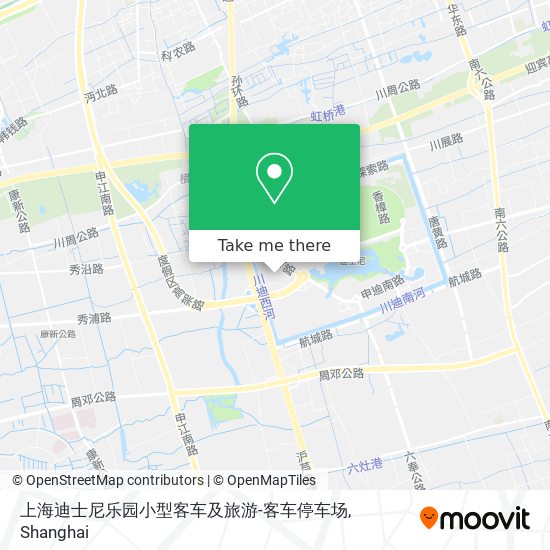 上海迪士尼乐园小型客车及旅游-客车停车场 map