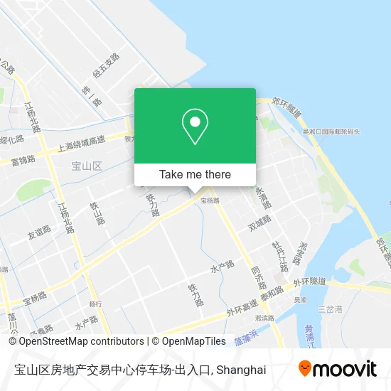 宝山区房地产交易中心停车场-出入口 map
