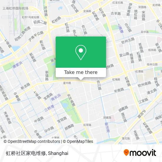 虹桥社区家电维修 map