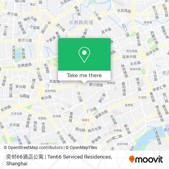 奕邻66酒店公寓 | Ten66 Serviced Residences map