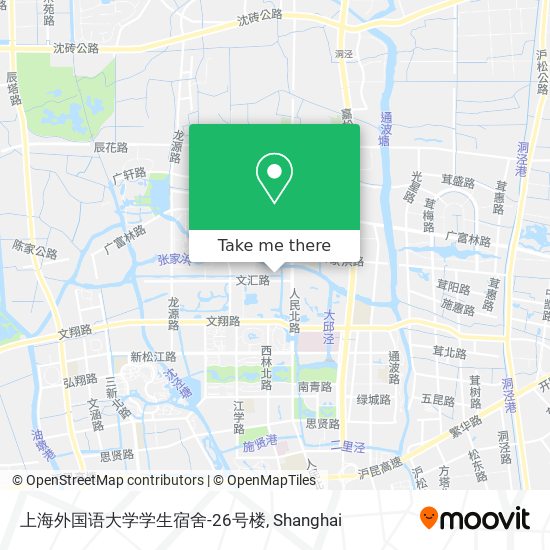 上海外国语大学学生宿舍-26号楼 map