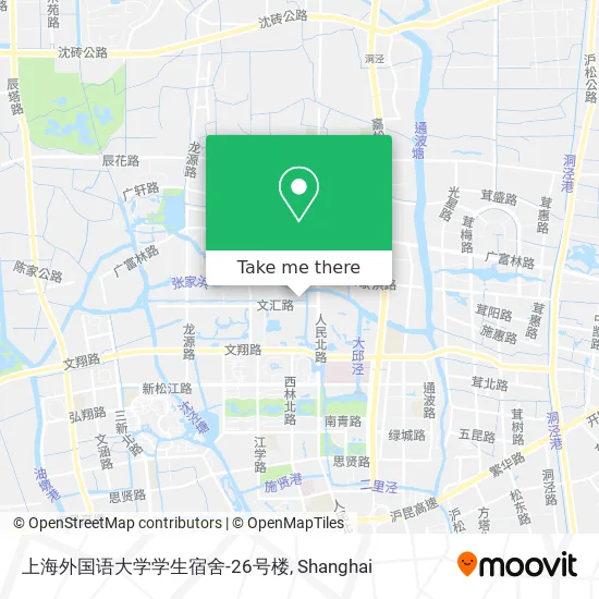 上海外国语大学学生宿舍-26号楼 map