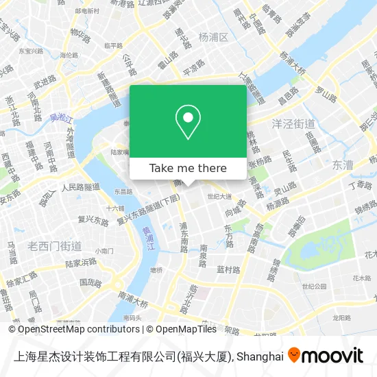 上海星杰设计装饰工程有限公司(福兴大厦) map