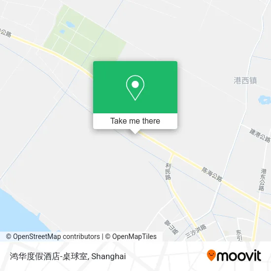 鸿华度假酒店-桌球室 map