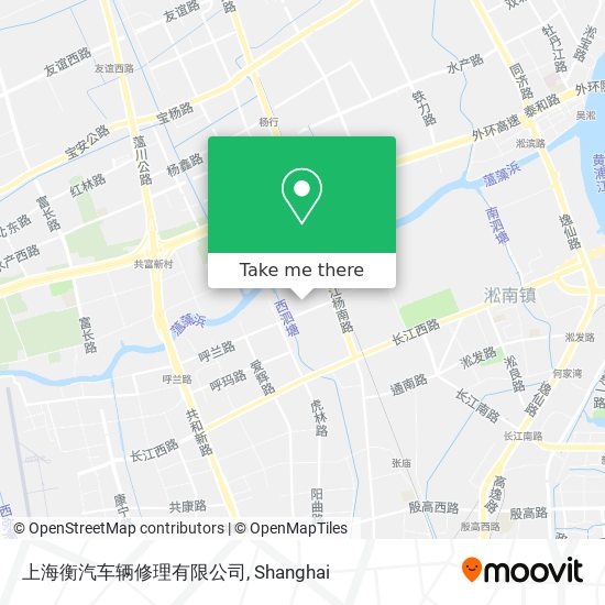 上海衡汽车辆修理有限公司 map