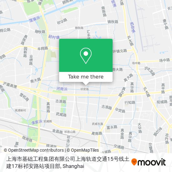 上海市基础工程集团有限公司上海轨道交通15号线土建17标祁安路站项目部 map