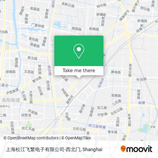 上海松江飞繁电子有限公司-西北门 map