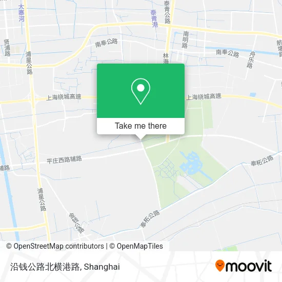 沿钱公路北横港路 map