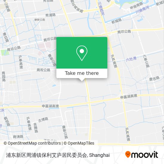 浦东新区周浦镇保利艾庐居民委员会 map