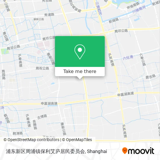 浦东新区周浦镇保利艾庐居民委员会 map