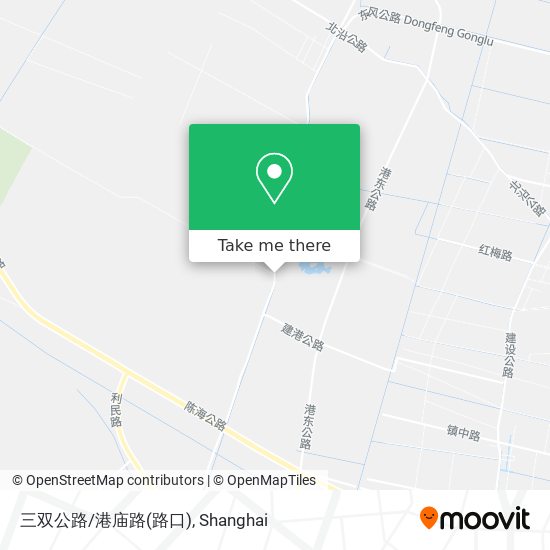 三双公路/港庙路(路口) map