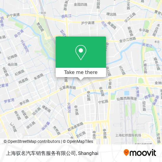 上海驭名汽车销售服务有限公司 map