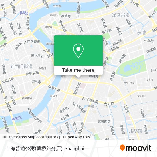 上海普通公寓(塘桥路分店) map